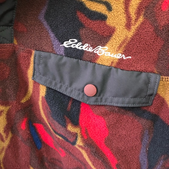 Eddie Bauer Mens multi colour Schute Snap Mock - Picture 4 of 5